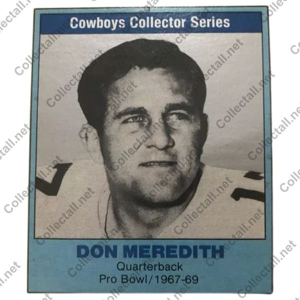 Don Meredith Trading Card
