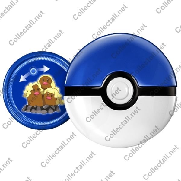 Alolan Dugtrio Poke Ball Disc Shooter