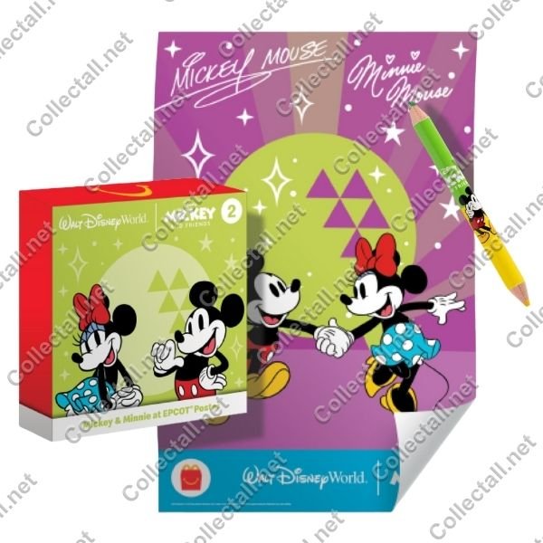 Mickey and Minnie at Epcot Poster
