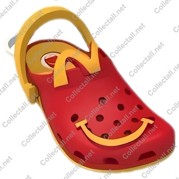 Golden Arches & Happy Meal Smile Red Crocs Toy