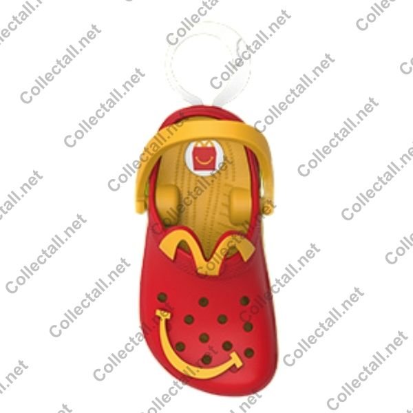Golden Arches & Happy Meal Smile Red Crocs Toy