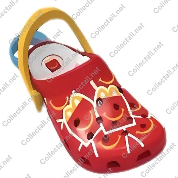Happy Meal Box Pattern Red Crocs Toy