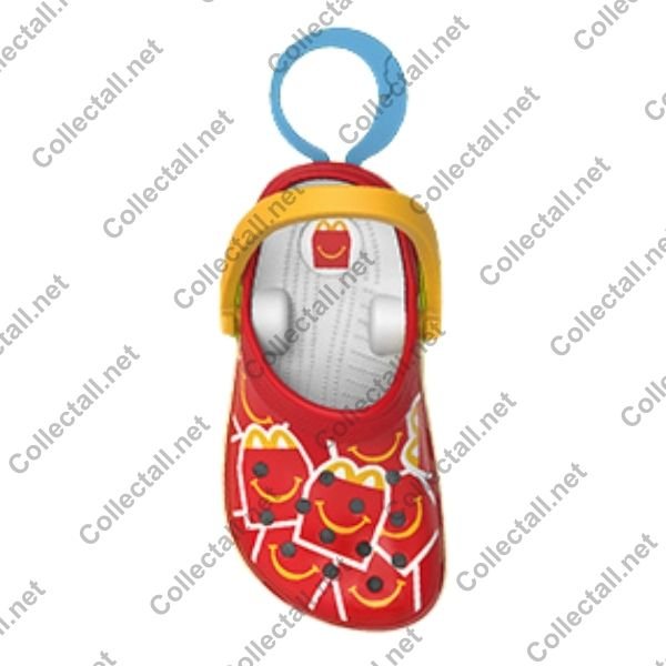 Happy Meal Box Pattern Red Crocs Toy