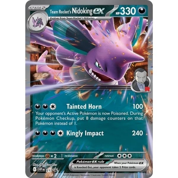 Team Rocket's Nidoking ex (217)